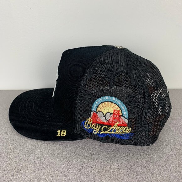 Dvniel Luu San Francisco Dreams Don't Sleep Black Corduroy Trucker Hat - Picture 5 of 16